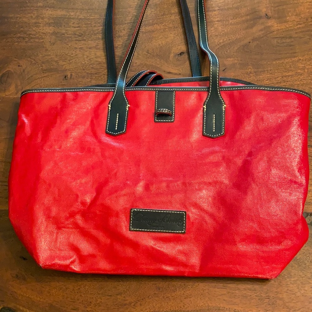 Dooney & Burke red leather Hobo.